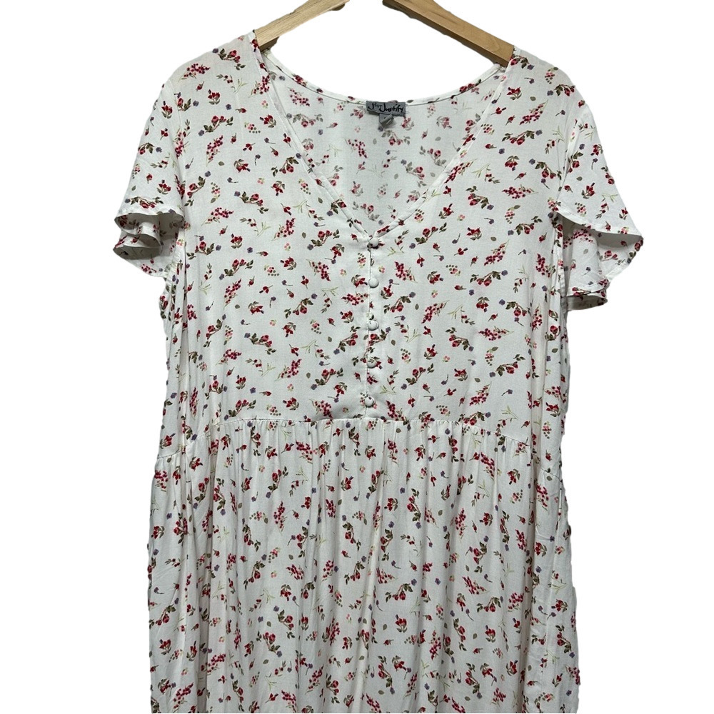 J for Justify Floral Dress 1X Boho Cottagecore Country Western Style Dress - Picture 11 of 16